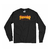 Camiseta Thrasher - Manga Longa Flame Logo Preto