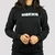 Blusa Moletom Hocks Fem - Logo Lettering Preto