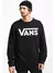 Blusa Moletom Vans - Careca Classic Crew Black/White