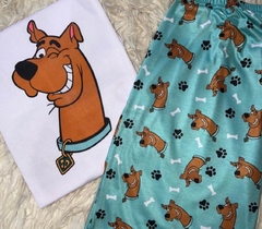 Pijama curvy plus size scooby manga corta y pantalón - Estrella Negra Mayorista