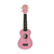 UKELELE LEONARD SOPRANO CON FUNDA - COLOR ROSA