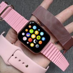 SMARTWATCH W26 PLUS ROSA TRIPLE MALLA