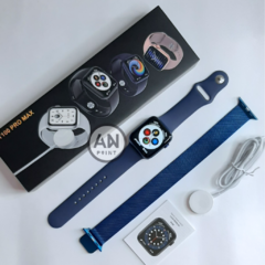 SMARTWATCH DT100 MAX AZUL DOBLE MALLA - comprar online