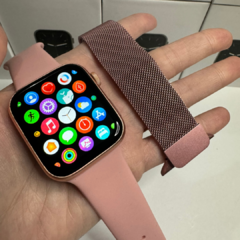 SMARTWATCH W26 PLUS ROSA DOBLE MALLA