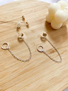 Brinco Ear Cuff Corrente Mini Coração - loja online