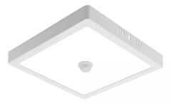 Painel Plafon Led Com Sensor 18w Sobrepor Quadrado Luz Frio - loja online