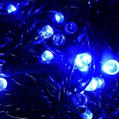 Pisca Fixo 100 Lâmpadas LED Azul - Fio Verde - comprar online