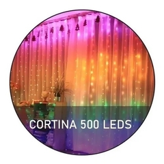 Cortina 500 Led 8 Funções 3,0m X 2,5m Colorido 220v na internet