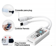 Controladora E Controle 24 Teclas Wi-fi Fita Led Rgb - comprar online