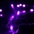 Pisca Fixo 100 Lâmpadas LED Roxo - Fio Verde - Center Comp Led