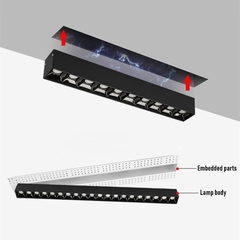Luminária Spot Para Trilho Magnético Linear Fixo 48v 6w 12cm na internet