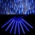 Tubo LED Chuva Meteoro Snowfall Azul Bivolt Impermeável - Center Comp Led