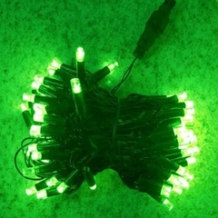 Pisca Fixo 100 Lâmpadas LED Verde - Fio Verde - loja online