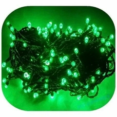 Imagem do Pisca Fixo 100 Lâmpadas LED Verde - Fio Verde