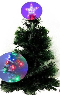 Árvore de Natal Fibra Ótica Led RGB 60cm