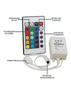 Controle e Controladora Fita RGB 12V 5050 e 3528 - comprar online