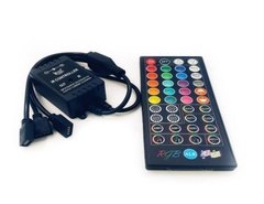 Controle+Controlador Sensor Rítmico Musical Fita Led Rgb 5050 3528 - comprar online