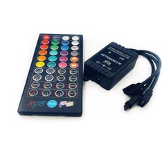 Controle+Controlador Sensor Rítmico Musical Fita Led Rgb 5050 3528