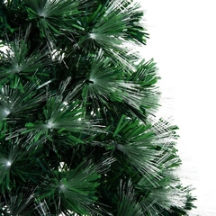 Árvore de Natal Led 1,20MT Fibra Ótica 8 Funções Branco Quente Bivolt - Center Comp Led