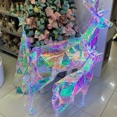 Árvore de Natal Cristal Holográfica Led Grande na internet