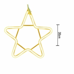 5 Estrelas Neon Pendente para Decoração 30cm Led - comprar online