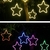 5 Estrelas Neon Pendente para Decoração 30cm Led