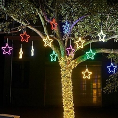5 Estrelas Neon Pendente para Decoração 30cm Led - loja online
