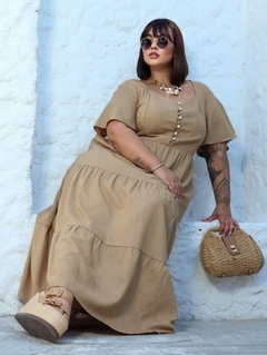 Vestido Liso Plus Size