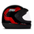 Kit 2 Capacete Para Moto Fechado Preto Com Vermelho Automatico Sport Moto 788 Masculino Com Viseira e Botão Masculino Feminino na internet