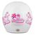 Capacete feminino branco Liberty three girls Pro tork