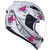 Capacete fechado Spark New Borboleta Branco com Rosa EBF na internet