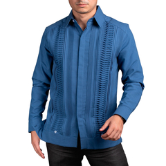 Guayabera Mod. Hoctún En Alforzado De Cola De Ratón