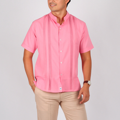 Camisa Guayabera en lino Yucateca En Cuello Mao Modelo Chapap - comprar en línea