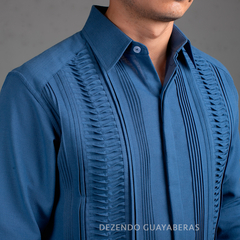 Guayabera Mod. Hoctún En Alforzado De Cola De Ratón - comprar en línea