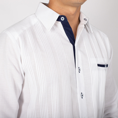 Guayabera Presidencial Con Detalles En El Puño Mod Kantunil - Dezendo guayaberas