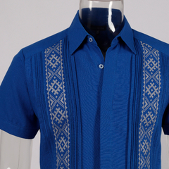 Guayabera Yucateca Bordada En Punto De Cruz, Mod. Hocabá - comprar en línea