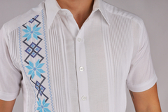 Guayabera Yucateca Bordada En Manga Corta Mod. Izamal en internet