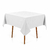 Toalha de Mesa Quadrada Karsten 4 Lugares Dominic Branco - comprar online