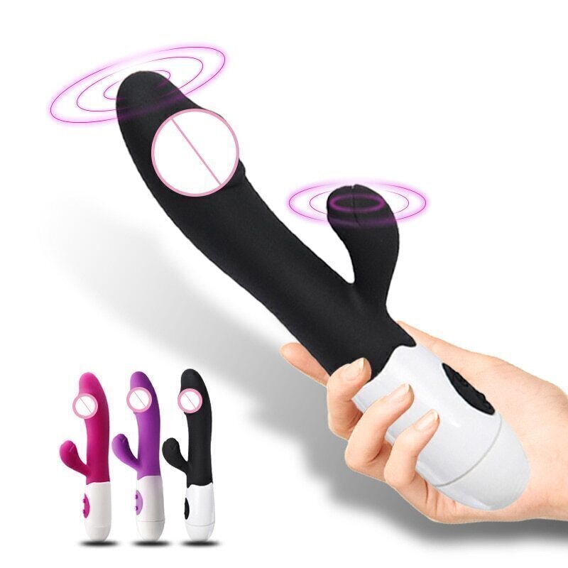  Vibrador femenino Vibrador de punto G de 7 velocidades para  mujeres de doble vibración de silicona impermeable Juguetes eróticos Tienda  sexual Masturbación femenina Productos sexuales : Salud y Hogar