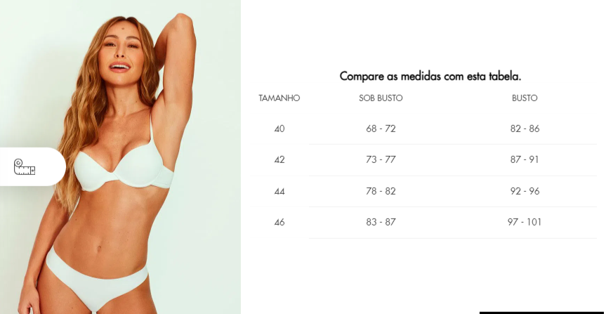 Sutia push up básico BONJOUR - Comprar em LingerieClub