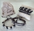 Kit pulseiras masculina - Bolinhas Pretas - comprar online