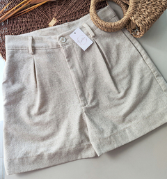 Short Romana Linho Natural