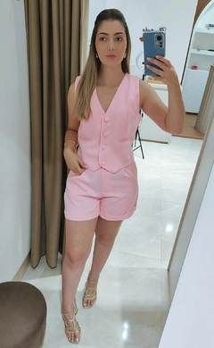 Conjunto Alfaiataria Cloe Rosa Claro - comprar online