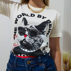 T-shirt Gato Toby na internet