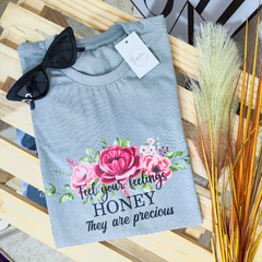 T-shirt Honey Cinza