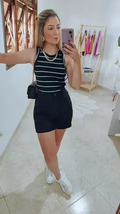 Short Zara Preto