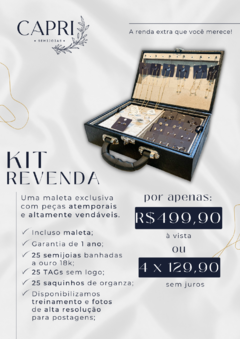 KIT REVENDA - 25 Semijoias Banhadas a Ouro 18k - comprar online