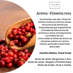 Vela Minimalista- Pimenta Rosa (200g) - AYUNI - VELAS & AROMAS