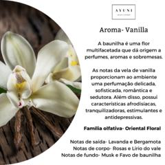 Vela Minimalista- Vanilla (200g) - AYUNI - VELAS & AROMAS