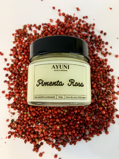 Vela Clássica- Pimenta Rosa (140g) - comprar online